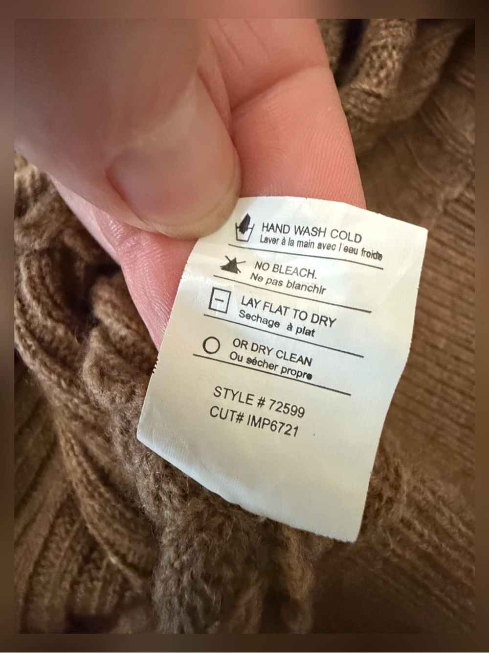 Vince Dolman Sleeve Slouchy Sweater Brown Yak Wool Size Medium - Picture 11 of 13